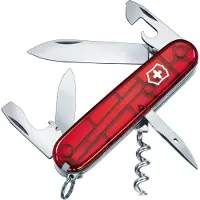Victorinox Zakmes Victorinox Spartan Transparant Rood