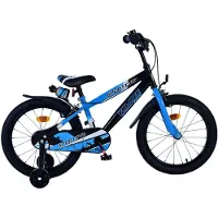 Volare Sportivo Kinderfiets - Jongens - 18 inch - Blauw Zwart - Twee Handremmen