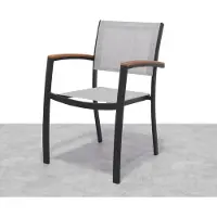 ScanCom Regusa carver gemakkelijke aluminium stoel met armleuning