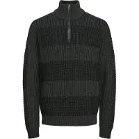 Jack & Jones Trui 'JJHugo' antraciet / zwart