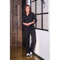 MI PIACE Travel Jumpsuit Dames Flared - Zwart - Maat L/40 - 202154