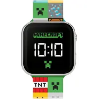 Disney Minecraft Kinder LED Digitale Horloge met Meerkleurige Siliconen Band