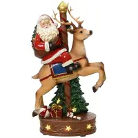 Lumineo Micro led kerstman l12b19h33cm wwit