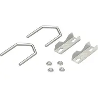 Goobay mastklem set voor satellietschotel | klemdiameter 30-60 mm | zilver