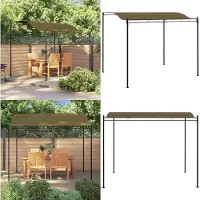 The Living Store De Living Store paviljoen, afmetingen 3x2,4 meter, kleur taupe, gewicht 180 g/m²