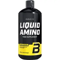 BiotechUSA Liquid Amino (Citroen) 1000 ml | Vloeibaar aminozuurpreparaat met gehydrolyseerd collageen, wei-eiwithydrolysaat en BCAA's