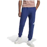 Adidas Sportbroek 'ESSENTIALS BIG LOGO FRENCH TERRY' ultramarine blauw / wit