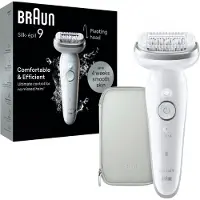 Braun Silk·épil 9 - Epilator Voor Eenvoudige Ontharing - Langdurig Gladde Huid - 9-011 - Wit/Zilver