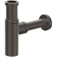 Xenz Pure - Designsifon rond PVD grafiet