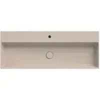Xenz Dolce keramisch wastafelblad 120 met 1 kraangat, zand mat