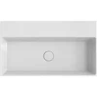 Xenz Dolce keramisch wastafelblad 80 (81x46) Wit glans