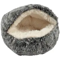 Croci kattenmand iglo gemeleerd zwart / wit 50x35 cm