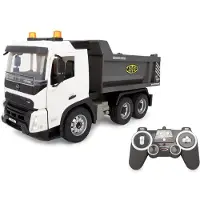 Jamara RC voertuig Auto - 406312 RC Vrachtwagen Volvo FMX Kieper - Wit - 2,4GHz RC Model Kant en Klaar - 1:20 Bestuurbare Auto