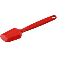 Dr. Oetker Siliconen Deegkrabber 28 cm FLEXIBELE Liefde, keukenkrabber van hoogwaardig platina siliconen, vaatwasserbestendig, deegspatel voor ronde en vierkante randen (kleur: rood), aantal: 1 stuk