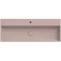 Xenz Dolce keramisch wastafelblad 120 met 1 kraangat, rose mat