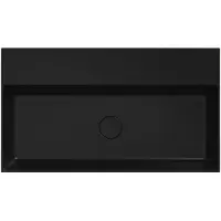Xenz Dolce keramisch wastafelblad 80 (81x46) zwart mat