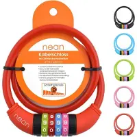 OEM Fietsslot voor kinderen - Lichtgewicht kabelslot met cijfers, eenvoudig in gebruik, gehard staaldraad, 10 x 650 mm