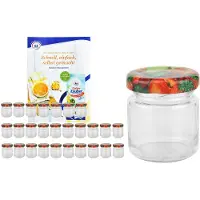 MamboCat 28-delige set van 53 ml Tot 43 fruitdecor potdeksels incl. Diamant Gelierzauber receptenboekje