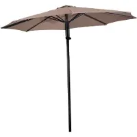 Coppens Libra parasol push up 300 cm taupe -