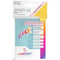 GameGenic Japanese Sized Sleeves 62x89mm Transparant (60 stuks)
