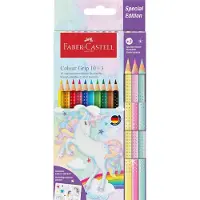Faber-Castell Kleurpotloden - Driehoekig - Grip Unicorn - 10+3 s - - OneSize - Tekensets