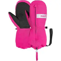 Reusch Handschoenen 'Moritz Mitten' zilvergrijs / pink / zwart