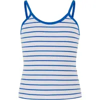 Urban Classics Top royal blue/koningsblauw / wit