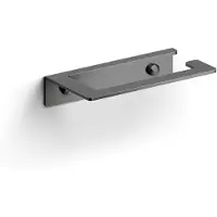 Clou Fold Toiletrolhouder Wandmontage - Geborsteld Gunmetal Pvd - Accessoires, Toilet accessoires, Toiletrolhouders - 8717462014620