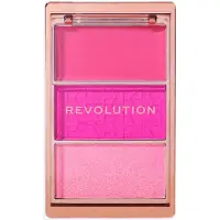 Revolution Blush Icon Pallet Blush palette 3 g Hot Pink Flag