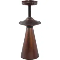 Ptmd collection PTMD Azino Ronde Kandelaar - H25,5 x Ø10 cm - Metaal - Koper