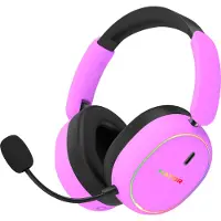 HATOR Phoenix 2 Wireless Headset Bedraad en draadloos Hoofdband Gamen USB Type-C / USB Type-A Bluetooth Violet