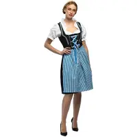 Boland - Kostuum Frau Fischer blauw (36/38) - Volwassenen - - Bierfeest - Tirol - Oostenrijk - Alpenmeisje