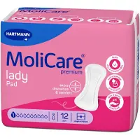 Molicare Premium Lady Pad 1 Druppel 181 ml Absorptie 12 stuks