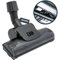 SQOON Turbozuigmond universeel 30-37 mm - Geschikt voor diverse stofzuigers - Met nylon borstelharen - Ideaal voor tapijt en dierenharen