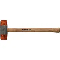 Promat /Tecwerk Plastic hamer | hoofd-d. 40 mm koplengte 105 mm | celluloseacetaat rood | hout - 4000811534