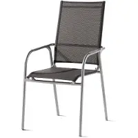 Sieger Sirio stapelbare stoel aluminium/textilene