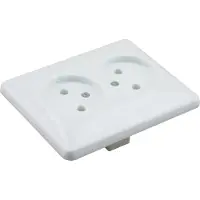Q-Link Contactdoos | Inbouw | 2-voudig | Met Aanraakbeveiliging | Polarwit - 01.079.49