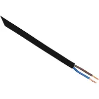 Q-Link Elektrakabel - zwart - 2x 0,75mm - 100 meter