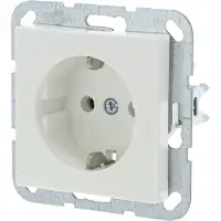 Gira System 55 contactdoos – inbouw – 1–voudig – randaarde – polarwit – 10 stuks