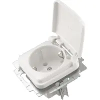 Busch Jaeger Busch-Jaeger Reflex Contactdoos | Inbouw | 1-voudig | Randaarde | Polarwit - 66.001.44