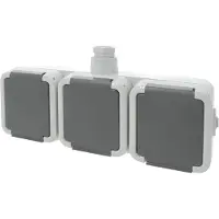 Peha Spatwaterdicht Contactdoos Opbouw 3V Horizont Randaarde Wartel M20