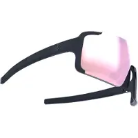 Bbb Cycling Chester Narrow Fietsbril Heren en Dames - Sportbril Voor Smal Gezicht - Wielrenbril Met Grote Lens - Rubberen Pootjes - Mat Zwart MLC Roze - BSG-73