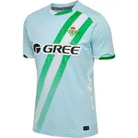 Hummel Real Betis 25/26 Away Junior Short Sleeve T-shirt Blauw 140 cm Kinderen