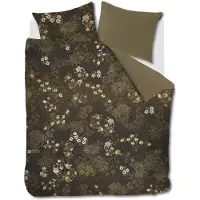 Beddinghouse Dekbedovertrek Darcy Olive Green Satijn-200 x 200 / 220 cm | 2-Persoons