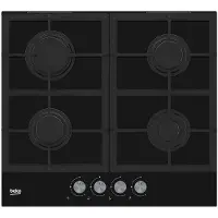 Beko HILG 642C5 SB - Zwart - Ingebouwd - 60 cm - Gasfornuis - 4 zones - 4 zones
