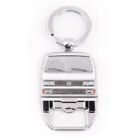 Brisa VW Collection - Volkswagen sleutelhanger accessoire sleutelhanger met bierflesopener in T3 Bulli Bus design (wit)