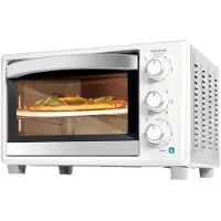 Cecotec Bake&Toast 2600, 26 liter, Wit, Werkblad, Draaibaar, Glas, 1500 W