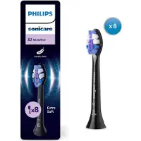 Philips Optimal Sensitive – Opzetborstels voor Elektrische Tandenborstel – Zwart – Verpakking van 8 - HX6058/88