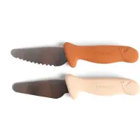 Filibabba - Beginner's cutting knives 2-pack - Pumpkin + Offwhite (FI-03807)