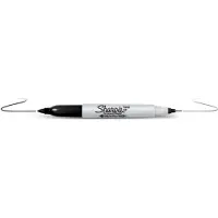 Sharpie permanent marker dubbele punt zwart (12 stuks)